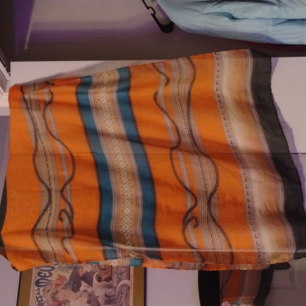 Multicolored coverup, scarf